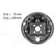 Tole de recouvrement, tambour de frein arrière gauche AIC 56179 - Visuel 1