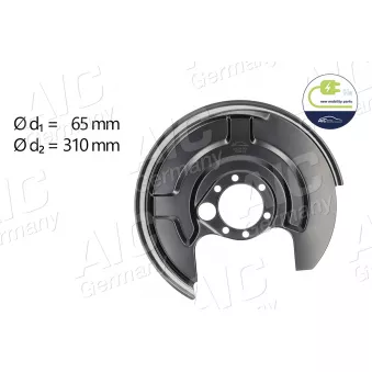 Déflecteur, disque de frein arrière droit AIC 56228
