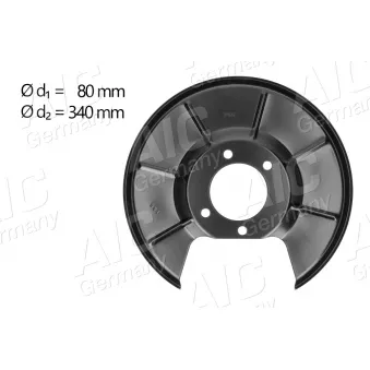 Déflecteur, disque de frein arrière droit AIC 56325