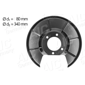 Déflecteur, disque de frein arrière gauche AIC 56326