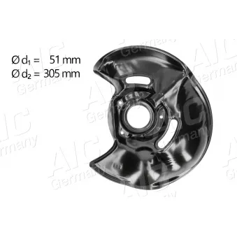 Déflecteur, disque de frein avant droit AIC 56414