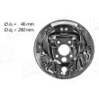 Tole de recouvrement, tambour de frein arrière gauche AIC 56434 - Visuel 1
