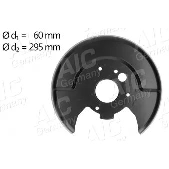 Déflecteur, disque de frein arrière droit AIC 56950