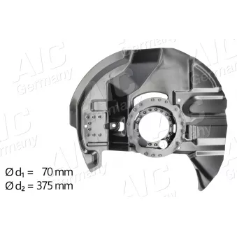 Déflecteur, disque de frein avant droit AIC 56985