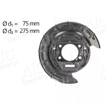 Déflecteur, disque de frein arrière gauche AIC 57008