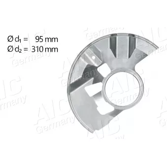 Déflecteur, disque de frein avant droit AIC 57614