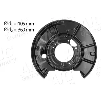 Déflecteur, disque de frein arrière gauche AIC 57764