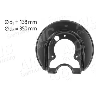 Déflecteur, disque de frein arrière droit AIC 57846