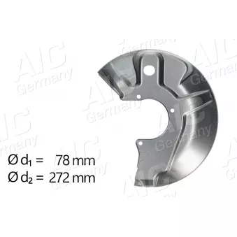 Déflecteur, disque de frein avant droit AIC 57848
