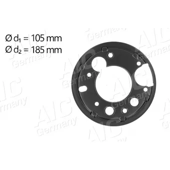 Déflecteur, disque de frein arrière gauche AIC 57887