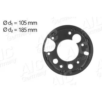 Déflecteur, disque de frein arrière droit AIC 57888
