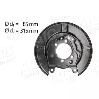 Déflecteur, disque de frein arrière gauche AIC 58270