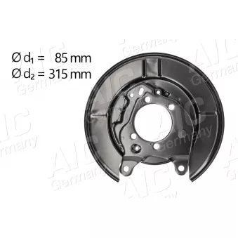 Déflecteur, disque de frein arrière droit AIC 58271