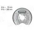 Déflecteur, disque de frein arrière gauche AIC 58829 - Visuel 1