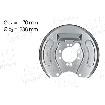 Déflecteur, disque de frein arrière droit AIC 58830
