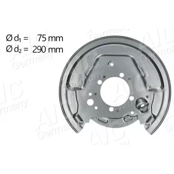 Déflecteur, disque de frein arrière droit AIC 58834