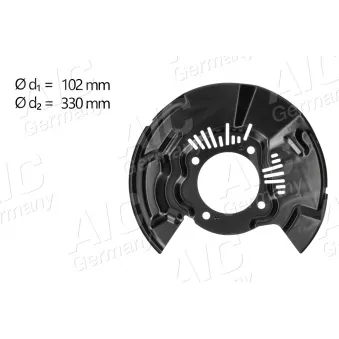 Déflecteur, disque de frein avant gauche AIC 70740