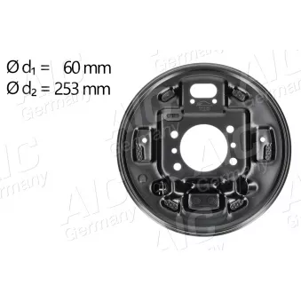 Tole de recouvrement, tambour de frein AIC 70743