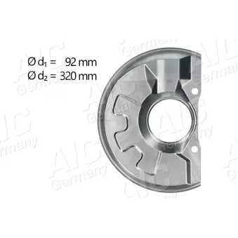 Déflecteur, disque de frein avant gauche AIC 71355