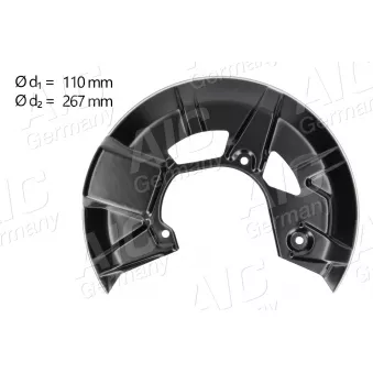 Déflecteur, disque de frein avant gauche AIC 71358