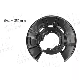 Déflecteur, disque de frein arrière gauche AIC 71365
