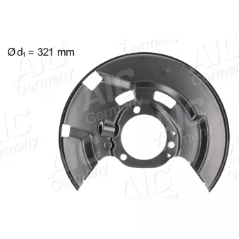 Déflecteur, disque de frein avant gauche AIC 75597