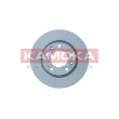 Jeu de 2 disques de frein arrière KAMOKA 103022 - Visuel 2
