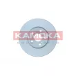 Jeu de 2 disques de frein avant KAMOKA 103076 - Visuel 1