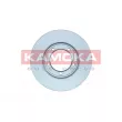 Jeu de 2 disques de frein avant KAMOKA 103080 - Visuel 1