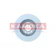 Jeu de 2 disques de frein avant KAMOKA 103126 - Visuel 2