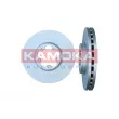 Jeu de 2 disques de frein avant KAMOKA 103142 - Visuel 2