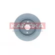 Jeu de 2 disques de frein arrière KAMOKA 103356 - Visuel 2