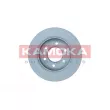 Jeu de 2 disques de frein arrière KAMOKA 103373 - Visuel 2