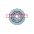 Jeu de 2 disques de frein arrière KAMOKA 103377 - Visuel 2