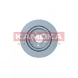 Jeu de 2 disques de frein arrière KAMOKA 103378 - Visuel 2