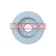 Jeu de 2 disques de frein arrière KAMOKA 103389 - Visuel 2