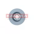 Jeu de 2 disques de frein arrière KAMOKA 103407 - Visuel 2