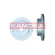 Jeu de 2 disques de frein arrière KAMOKA 103419 - Visuel 2