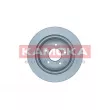 Jeu de 2 disques de frein arrière KAMOKA 103424 - Visuel 2