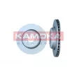 Jeu de 2 disques de frein arrière KAMOKA 103437 - Visuel 2