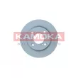 Jeu de 2 disques de frein arrière KAMOKA 103444 - Visuel 2