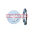 Jeu de 2 disques de frein avant KAMOKA 103452 - Visuel 2