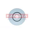 Jeu de 2 disques de frein avant KAMOKA 103455 - Visuel 1