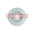 Jeu de 2 disques de frein arrière KAMOKA 103507 - Visuel 2