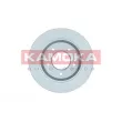 Jeu de 2 disques de frein arrière KAMOKA 103511 - Visuel 2