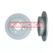 Jeu de 2 disques de frein arrière KAMOKA 103522 - Visuel 1