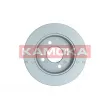 Jeu de 2 disques de frein arrière KAMOKA 103522 - Visuel 2