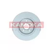 Jeu de 2 disques de frein arrière KAMOKA 103527 - Visuel 2