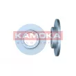 Jeu de 2 disques de frein arrière KAMOKA 103550 - Visuel 2