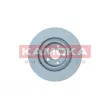 Jeu de 2 disques de frein arrière KAMOKA 103558 - Visuel 2